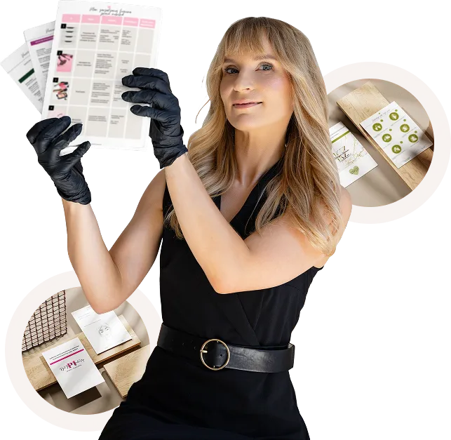 Julia Brylak prezentuje pakiet dokumentacji higienicznej